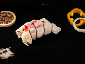 COXA DE FRANGO RECHEADA C/ QUEIJO E BACON