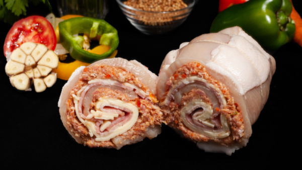 PEITO FRANGO C/ QUEIJO E BACON